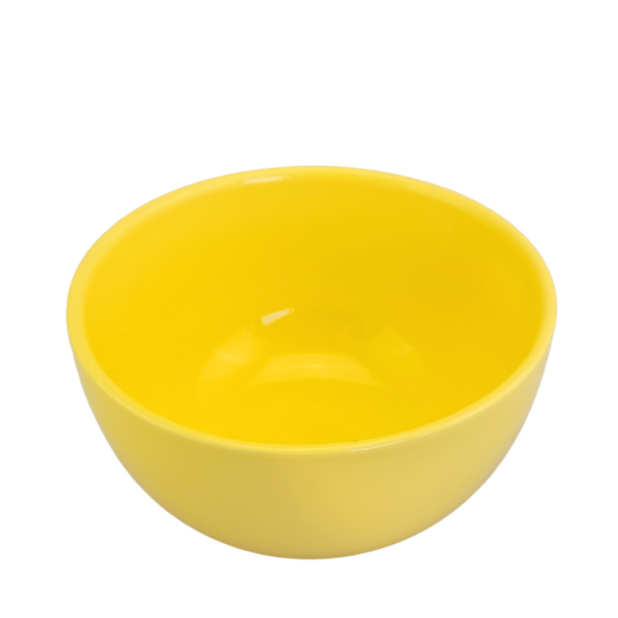 Tigela de louça amarela