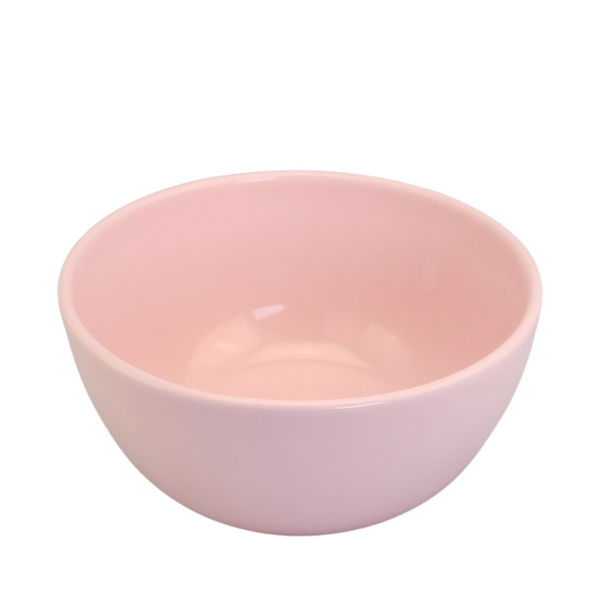 Tigela de louça rosa